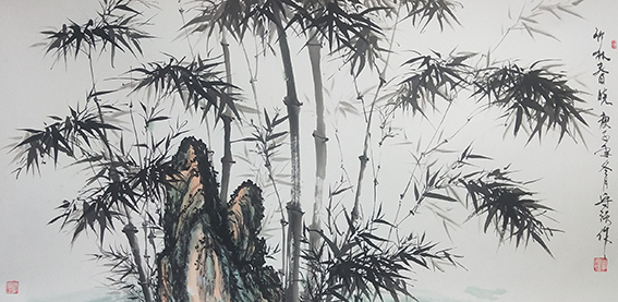 李守强作品《竹林春晓》.jpg