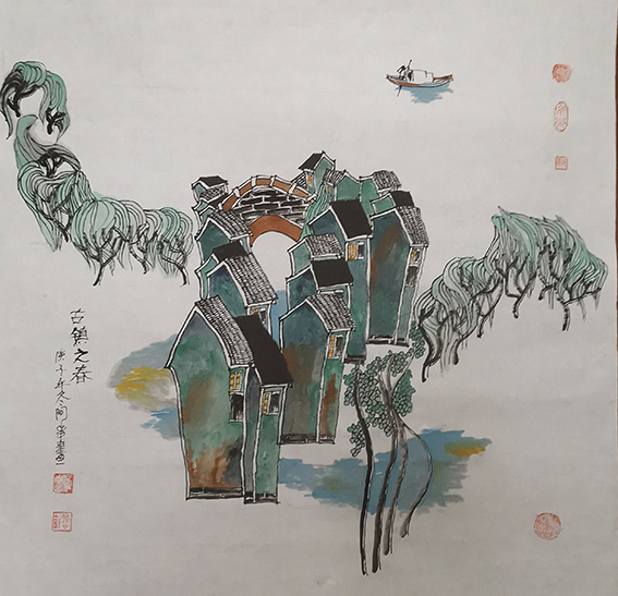 章志华作品7《古镇之春》.jpg