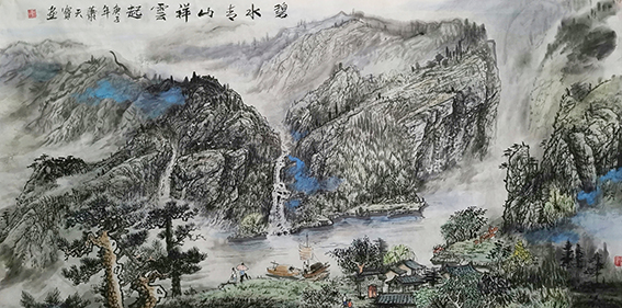 肖天宝作品《碧水青山祥云起》.jpg