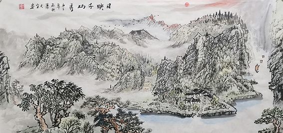 肖天宝作品《日映千山秀》.jpg
