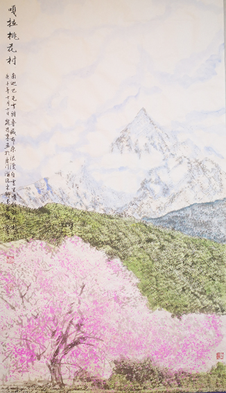 魏思东作品 《嘎拉桃花村》.jpg