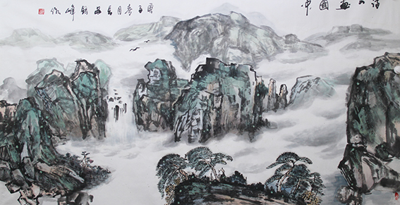 郭银峰作品 《诗入画图中》.JPG