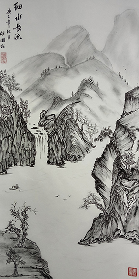 胡国松作品《细水长流》.jpg