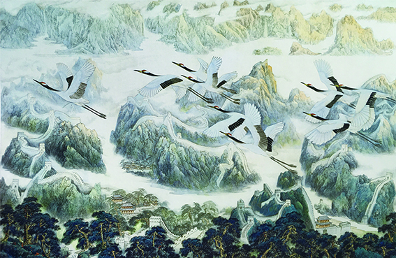 徐震时作品《神州大地》 1993年  104cm×164cm（徐震时  金家翔  张晓君作，全国获奖作品，入编  《中国现代美术全集》）.jpg