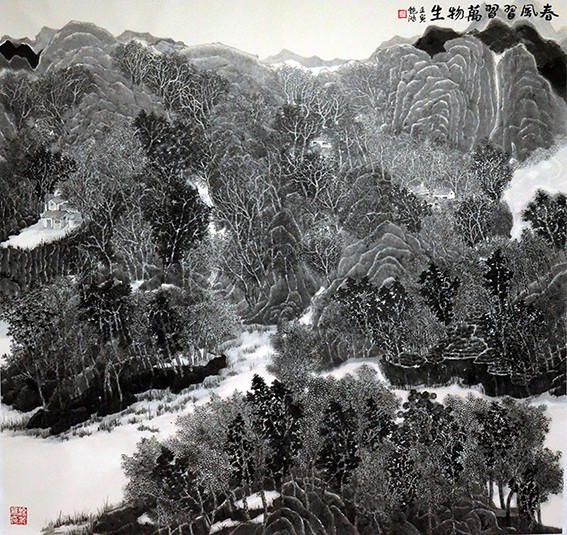 胡艳鸿 《春风习习万物生》规格：184cmx197cm 创作年代：2022年.JPG