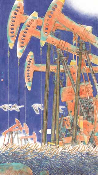 孙志刚 《雁南飞》 130X210cm.jpg