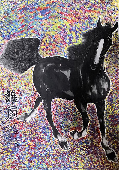 张志斌《雄风》规格：68X45cm  2021年.jpg
