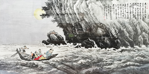 高健林《赤壁怀古》规格：138X69cm  2009年秋.jpg