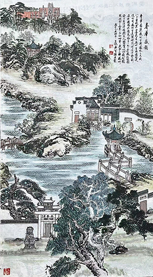 萧辅文《春华徽韵》规格：180X96cm  2019年.jpg