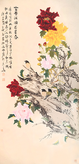 谢文彤《富贵满园总是春》.jpg