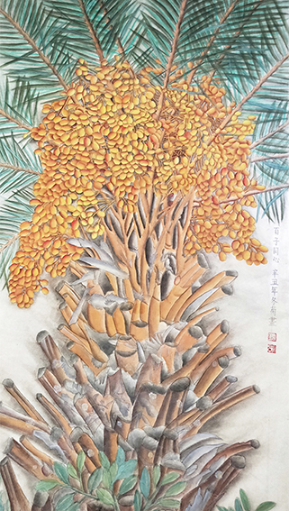 莫冬菊 《百子同心》规格：138cmx68cm 创作年代：2021年.jpg