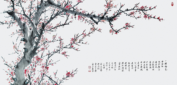 黄玉灵 《红梅盛世》规格：138cmx68cm 创作年代：2022年.jpg