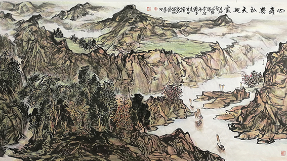黎越常 《心底无私天地宽》178cmx97cm.jpg