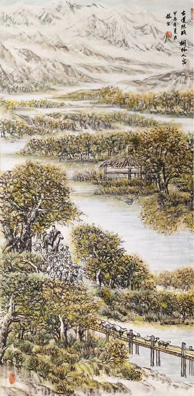杨平作品4《古道丝路 胡杨人家》.jpg