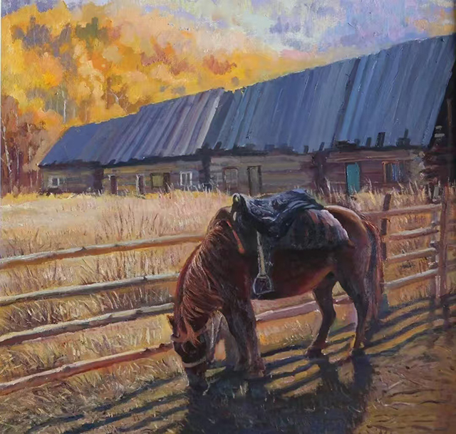 王子彬作品《秋光静忆》  规格：150×200cm  2024年.jpg