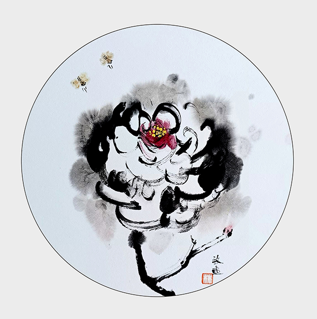 林一雷作品《果香墨韵》（（非遗指画、牡丹林氏画法技艺作品）.jpg