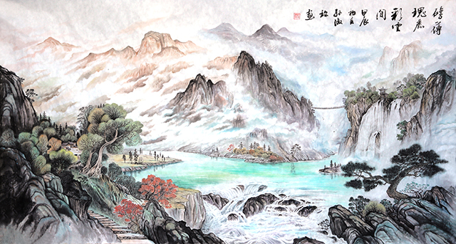 孙淑珍作品《磅礴瑰丽彩云间》.jpg