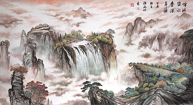 孙淑珍作品《峰峦叠翠流水漴漴》.jpg