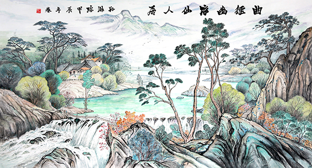 孙淑珍作品《曲径幽深仙人居》.jpg