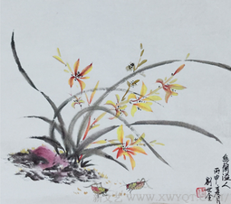 《幽兰溢人》规格：69cmx69cm