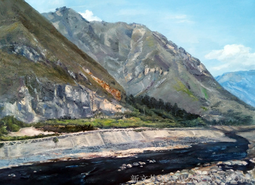 《绿汁江边-2》60cmX80cm2017年