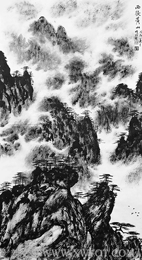 《雨后黄山》