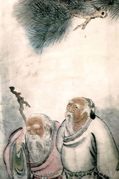 《九老图》260cmx129cm（局部）