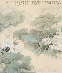 《荷香清远图》96.2cmx82cm
