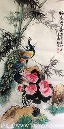 冉凤岭作品《好鸟鸣春图》