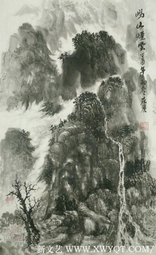 王在广作品《崂山烟云》