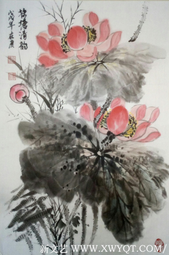 王在广作品《荷塘清韵》