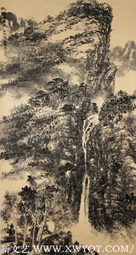 蔡春芳作品《秋野畴益盛》规格：175cmx94cm