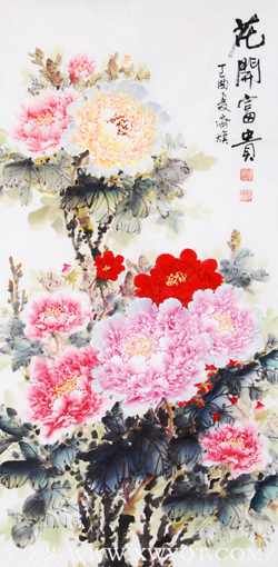 陈齐旗作品《花开富贵》系列2