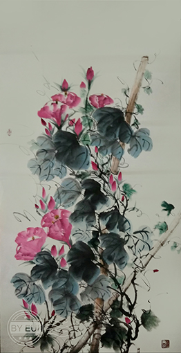 胡一然作品3《晨光曲》69cmX138cm
