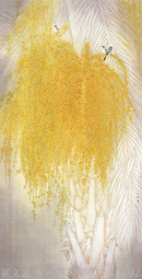 2015年作，《醉秋》223cmx118cm