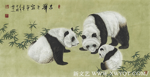 《吉祥三宝》138cmx69cm