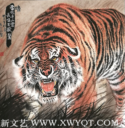 《啸》规格：69x69cm