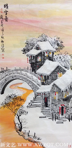 《晴雪图》