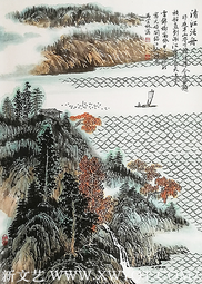 《清江泛舟》规格：100x69cm