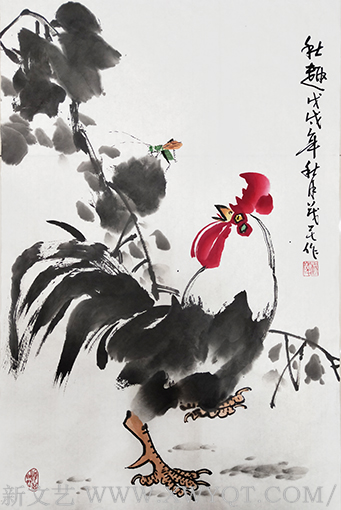 《秋趣》规格：45x68cm