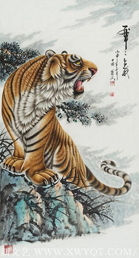 《虎虎生威之二》180cmx97cm