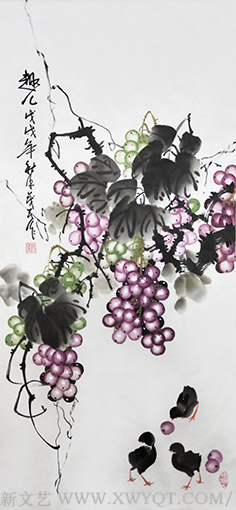 《趣儿》规格：46x96cm