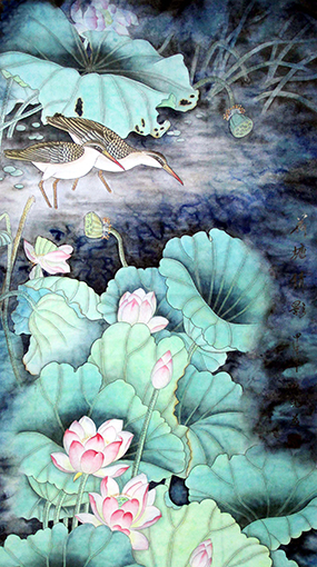 杜光作品1《荷塘倩影》4尺