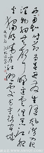 杜甫诗《春夜喜雨》138x34cm