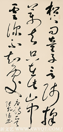 贾岛《寻隐者不遇》138x69cm