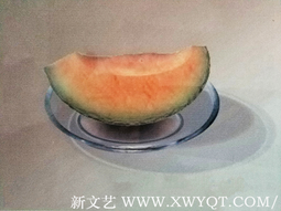 电脑ps手绘作品《哈密瓜》