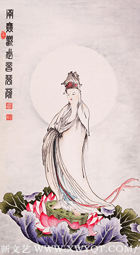 国画作品《南无观世音菩萨》