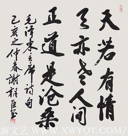 谢朝臣作品《天若有情天亦老，人间正道是沧桑》