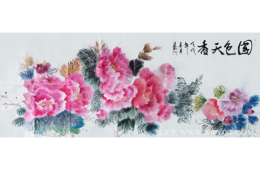 邓青林（柳春羊）作品《国色天香》
