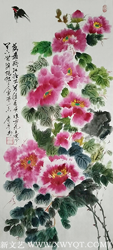 邓青林（柳春羊）作品《牡丹》